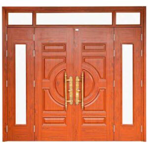 Cửa Thép Vân Gỗ 4 Cánh DTA-4L-H4-HOOK