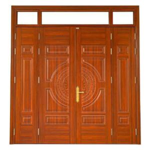 Cửa Thép Vân Gỗ 4 Cánh DTA-4L-TD1-H4A